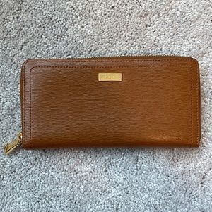 Lauren Ralph Lauren Leather Zippered Wallet